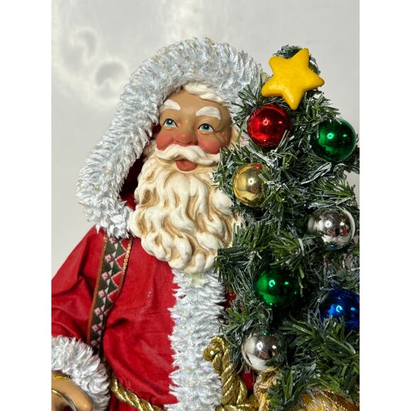 KSA Kurt Adler Fabriche Red & White Santa Tree Collectible Christmas Decoration - Picture 2 of 9